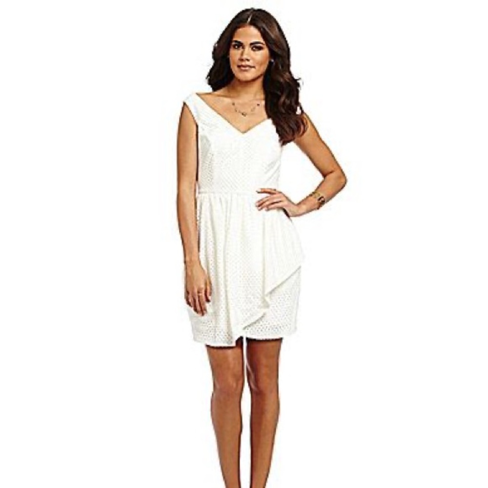 NWT Keepsake if You Leave me Ivory Lace Mini Dress